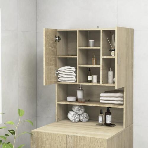 Badeværelsesskab 70,5x25,5x90 cm sonoma-eg