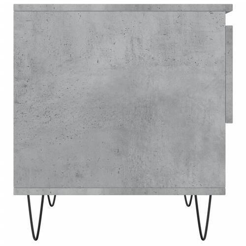 Sofaborde 2 stk. 50x46x50 cm konstrueret træ betongrå