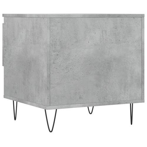 Sofaborde 2 stk. 50x46x50 cm konstrueret træ betongrå