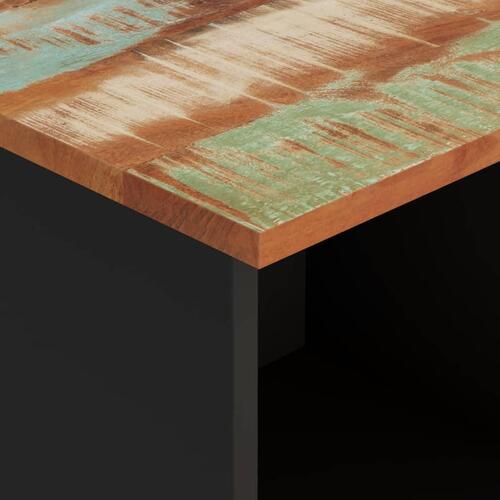 Badeværelsesskab 38x33x160 cm massivt genbrugstræ