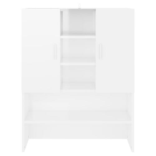 Badeværelsesskab 70,5x25,5x90 cm hvid højglans