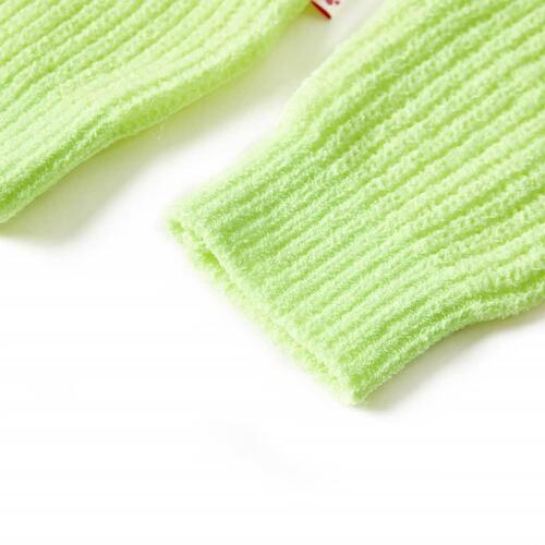 Sweater til børn str. 116 strikket neongul