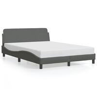 Sengeramme uden madras 140x200 cm stof mørkegrå