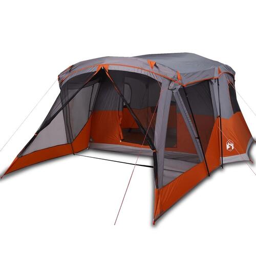 4-personers campingtelt med fortelt vandafvisende orange