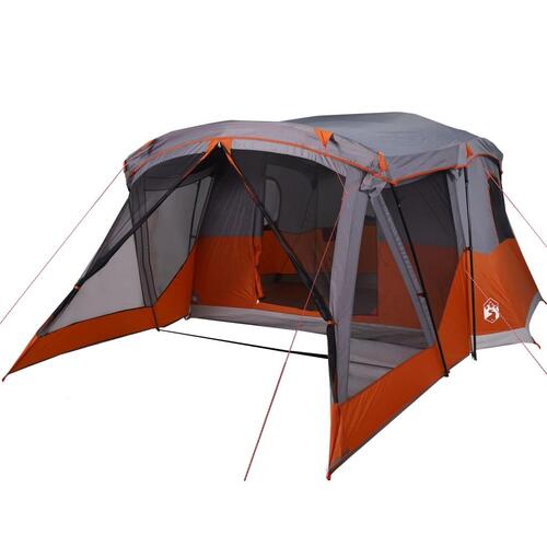 4-personers campingtelt med fortelt vandafvisende orange