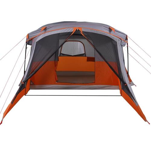4-personers campingtelt med fortelt vandafvisende orange