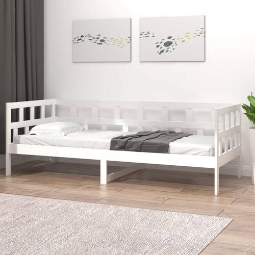 Daybed 90x200 cm massivt fyrretræ hvid