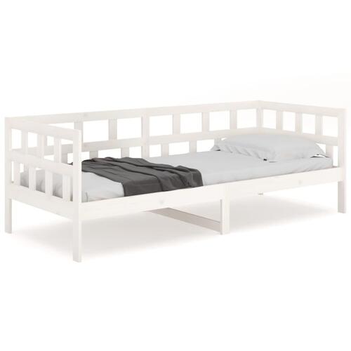 Daybed 90x200 cm massivt fyrretræ hvid