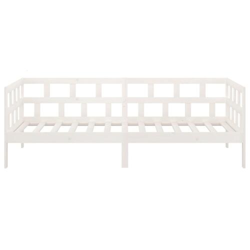 Daybed 90x200 cm massivt fyrretræ hvid