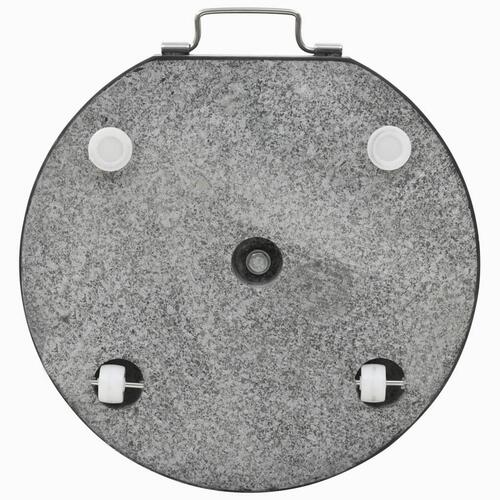 Parasolfod granit 30 kg rund sort