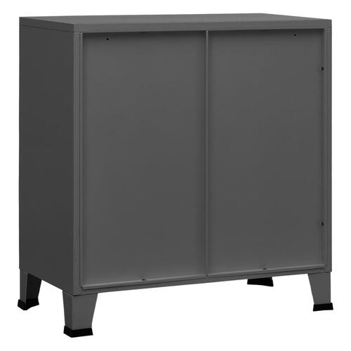Industrielt opbevaringsskab 75x40x80 cm stål antracitgrå