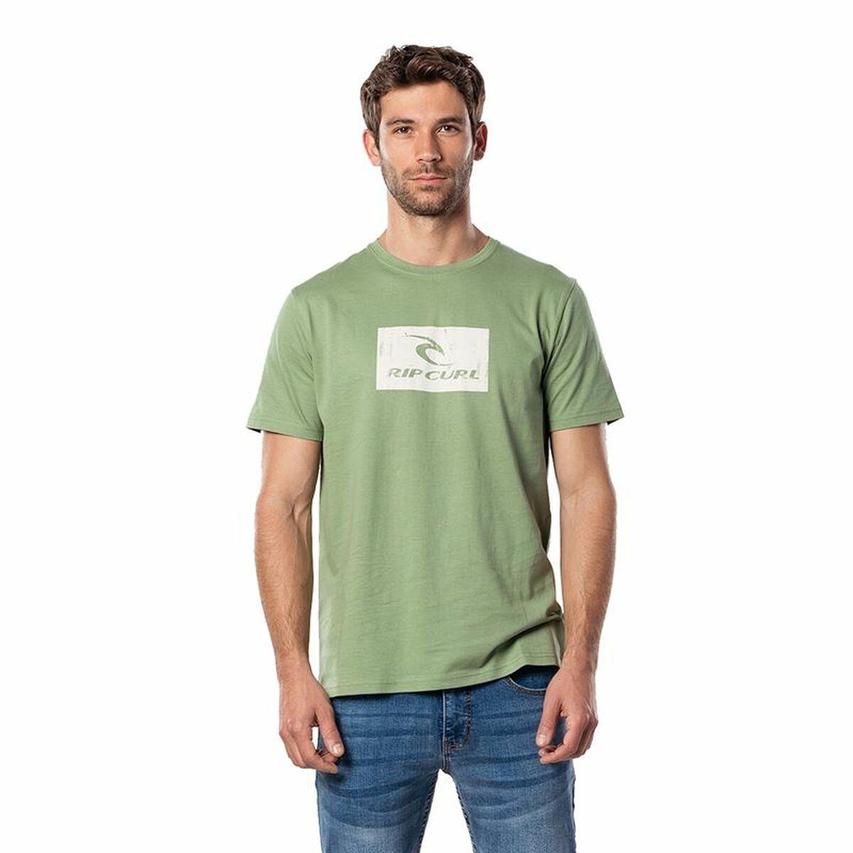 Kortærmet T-shirt til Mænd Rip Curl Hallmark Grøn L