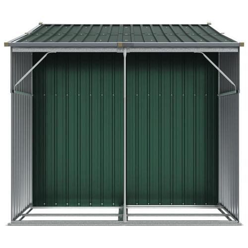 Haveskur 277x192,5x179 cm galvaniseret stål grøn