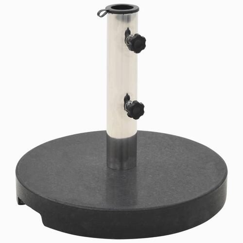 Parasolfod granit 20 kg rund sort