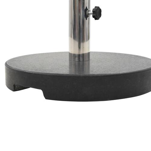 Parasolfod granit 20 kg rund sort