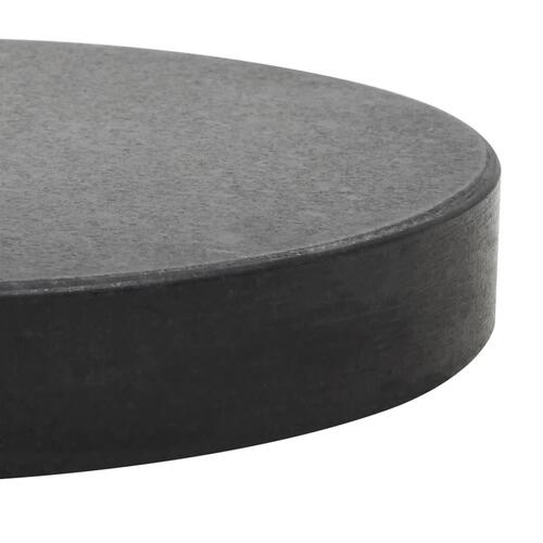 Parasolfod granit 20 kg rund sort