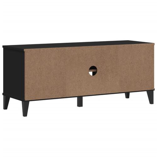 Skobænk VIKEN 106x35x45 cm konstrueret træ sort