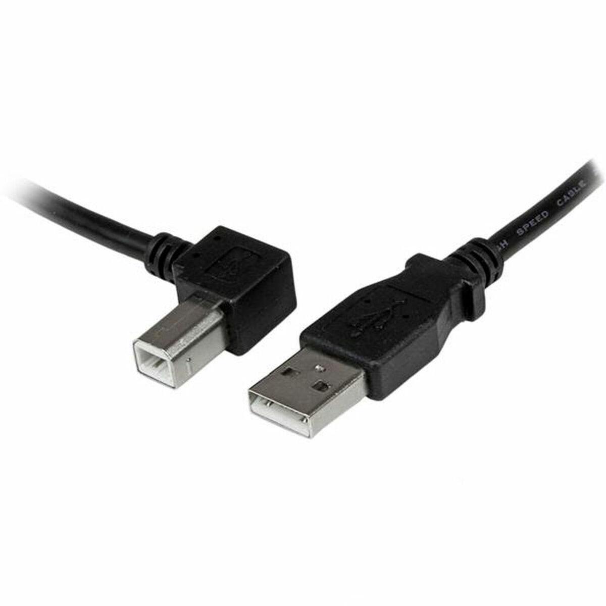 USB A til USB B-kabel Startech USBAB1ML Sort