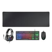 Tastatur og mus Mars Gaming MCPRGB3ES Sort