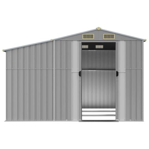 Haveskur 277x279x179 cm galvaniseret stål grå