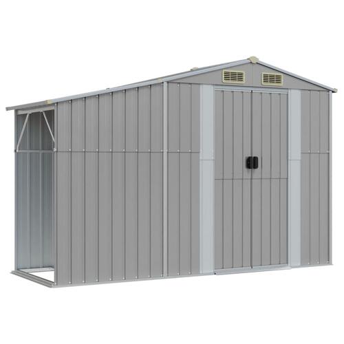 Haveskur 277x279x179 cm galvaniseret stål grå