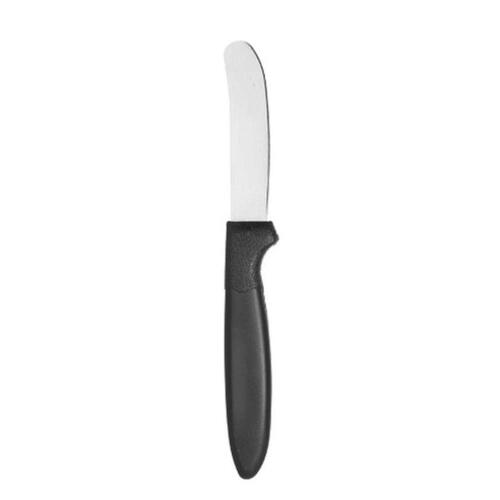 Knivsæt Sort Sølvfarvet Rustfrit stål Plastik 17 cm (12 enheder)