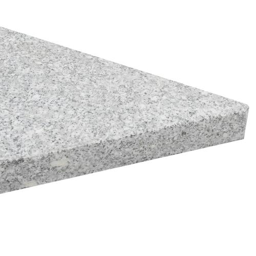 Parasolvægtplade granit 15 kg trekantet grå
