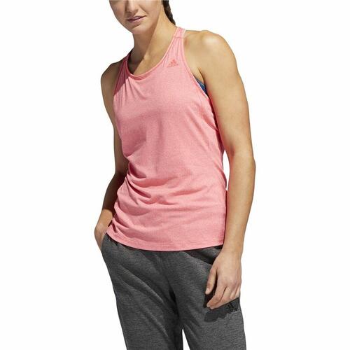 T-shirt til Damer uden Ærmer Adidas 3 Stripes Tank Pink S