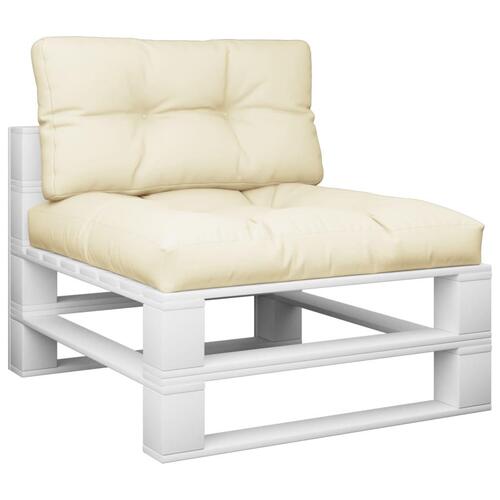 Hynder til pallesofa 2 stk. cremefarvet (OUTLET A)