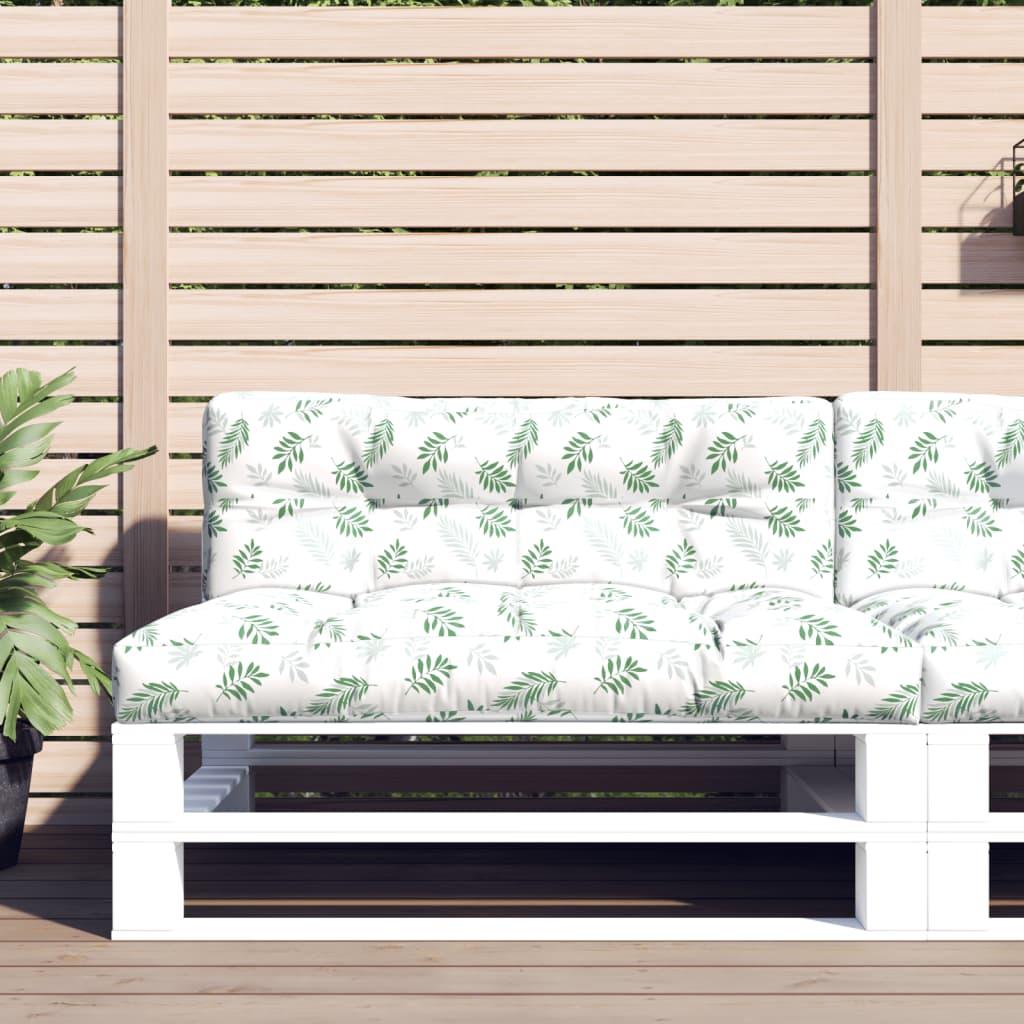 Pallehynder 2 stk. i stof med bladmønster 120 x 80 cm billede