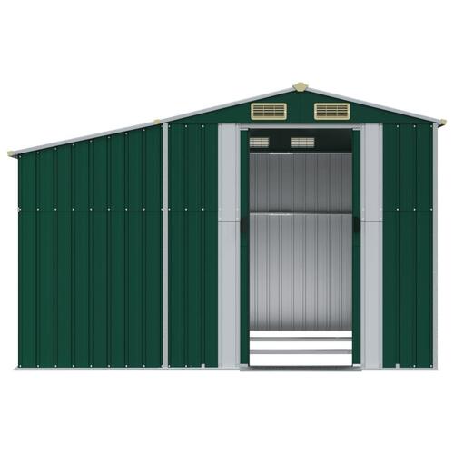 Haveskur 277x279x179 cm galvaniseret stål grøn