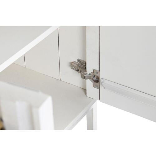 Skænk Metal Hvid Mangotræ (152 x 40 x 77 cm)