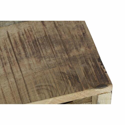 Konsol 130 x 40 x 89 cm Natur Sort Metal Mangotræ