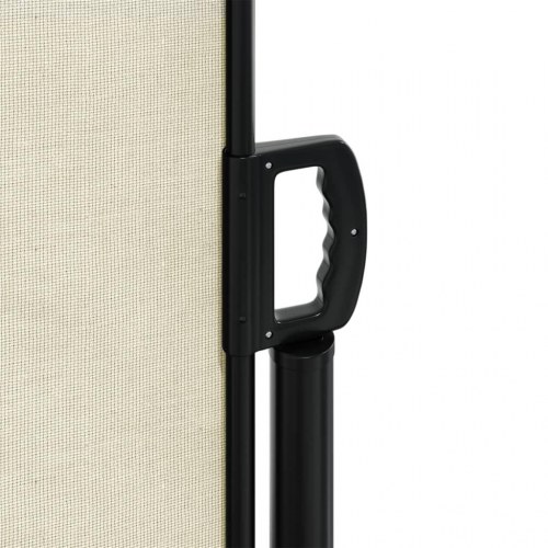 Sidemarkise 160 × 300 cm - sammenrullelig, cremefarvet
