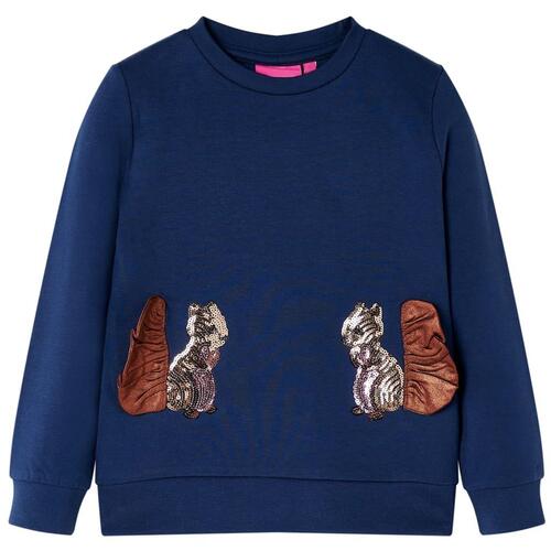 Sweatshirt til børn str. 140 marineblå