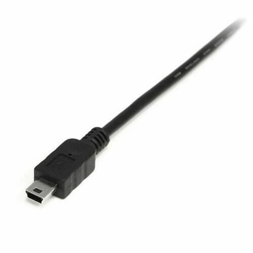 USB A til USB B-kabel Startech USB2HABM1M Sort