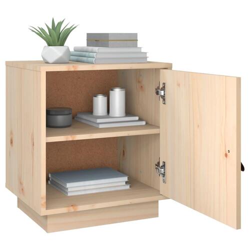 Sengeborde 2 stk. 40x34x45 cm massivt fyrretræ