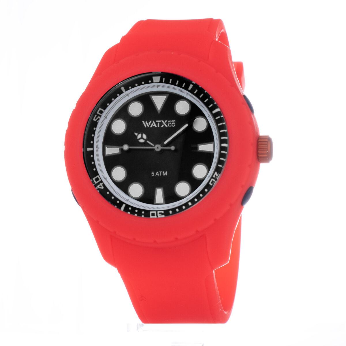 Armbåndsur unisex Watx COWA3798R5700 - rød rem, Ø 49 mm
