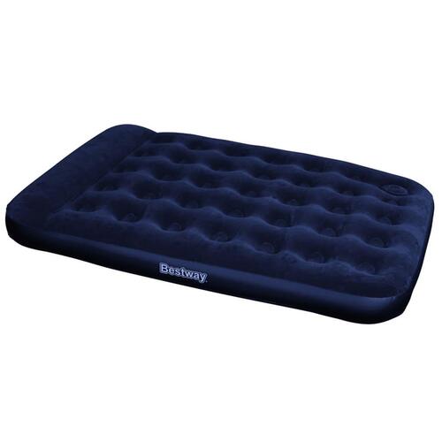 luftmadras 191x137x28 cm med indbygget fodpumpe velour
