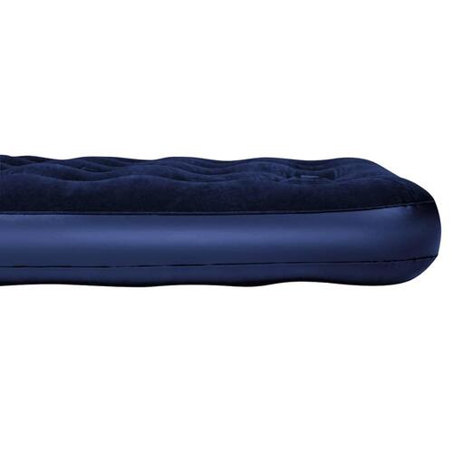 luftmadras 191x137x28 cm med indbygget fodpumpe velour