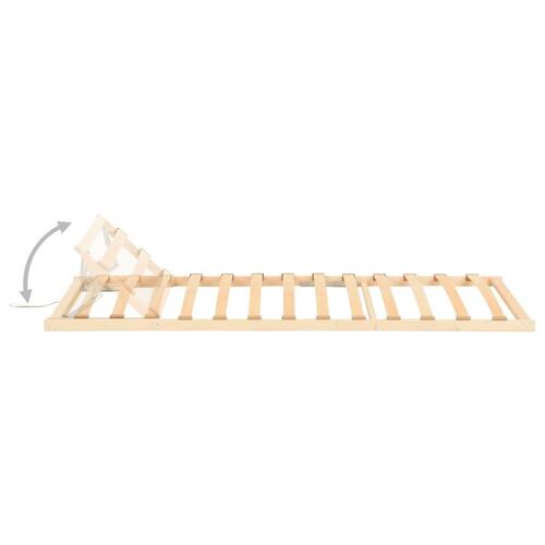 Lamelbund 13 lameller justerbar hovedende 80x200 cm