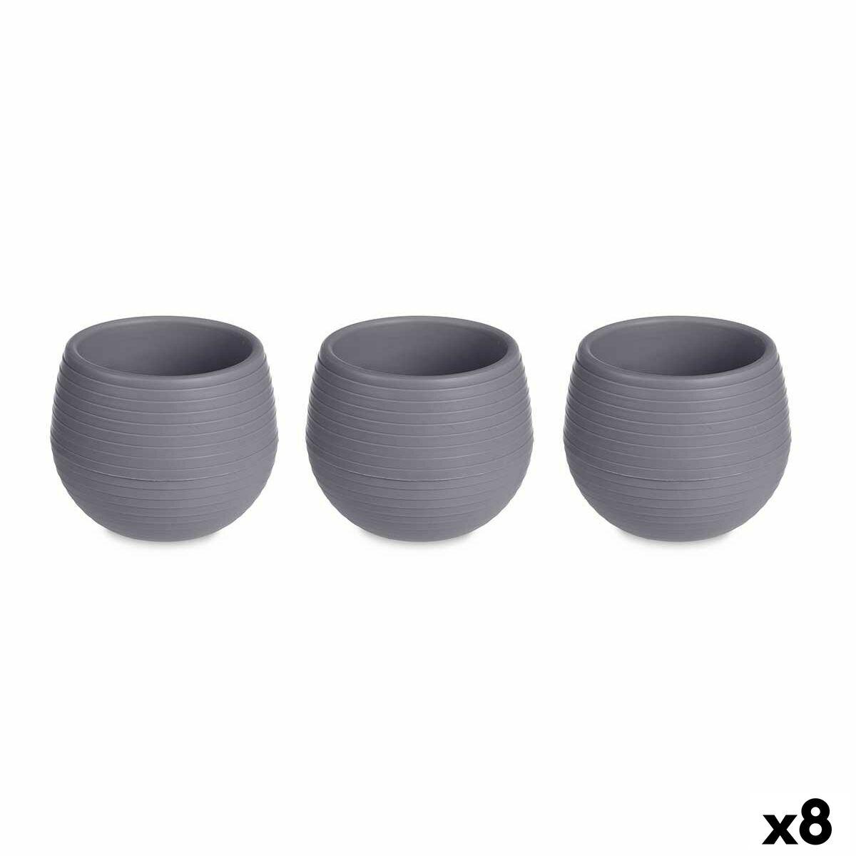 Grydesæt Ibergarden ES0101102S3 Antracit Plastik 6,2 x 6,2 x 6,6 cm (8 enheder)