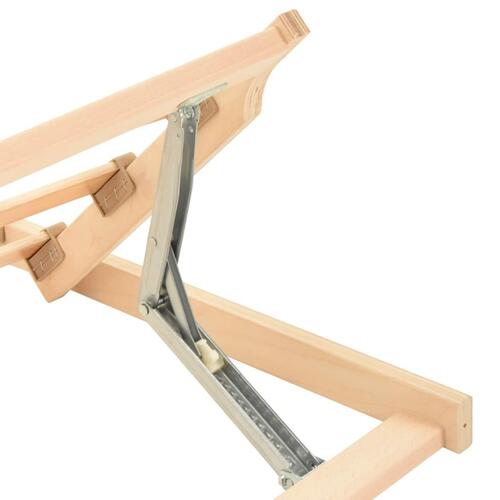 Lamelbund 13 lameller justerbar hovedende 120x200 cm