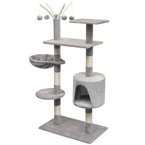 Kradsetræ til katte sisal 125 cm grå