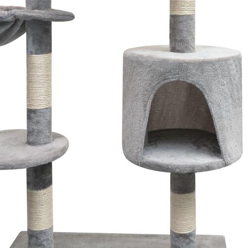 Kradsetræ til katte sisal 125 cm grå