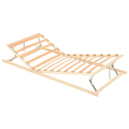 Lamelbund 13 lameller justerbar hoved- og fodende 90x200 cm