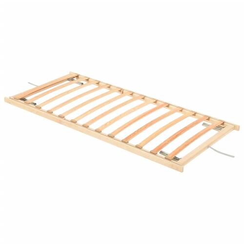 Lamelbund 13 lameller justerbar hoved- og fodende 90x200 cm