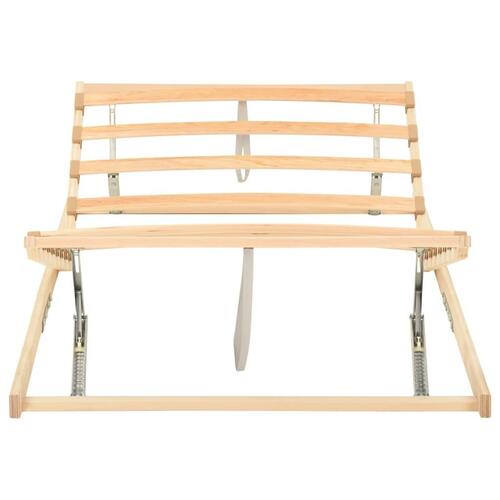 Lamelbund 13 lameller justerbar hoved- og fodende 90x200 cm