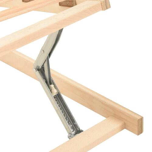 Lamelbund 13 lameller justerbar hoved- og fodende 90x200 cm