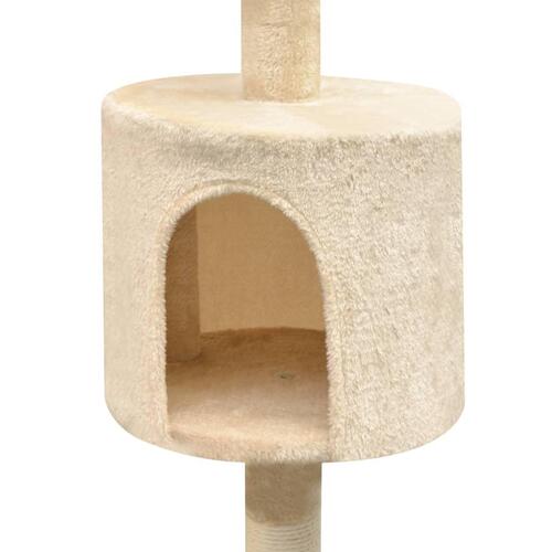 Kradsetræ med sisal til katte 125 cm beige